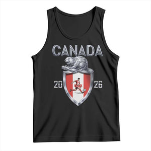 Canada National Soccer Fan Tank Top Proud Canadian Gift TS12 Black Print Your Wear