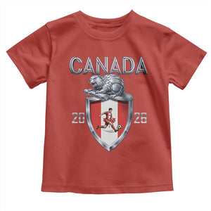 Canada National Soccer Fan Toddler T Shirt Proud Canadian Gift TS12 Red Print Your Wear