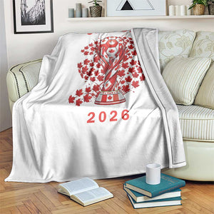 Proud Canada National Soccer Fan 2026 Patriotic Gift Throw Blanket TS12 Print Your Wear