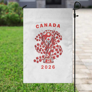 Proud Canada National Soccer Fan 2026 Patriotic Gift Garden Flag TS12 Print Your Wear