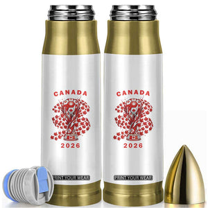 Proud Canada National Soccer Fan 2026 Patriotic Gift Bullet Tumbler TS12 White Print Your Wear