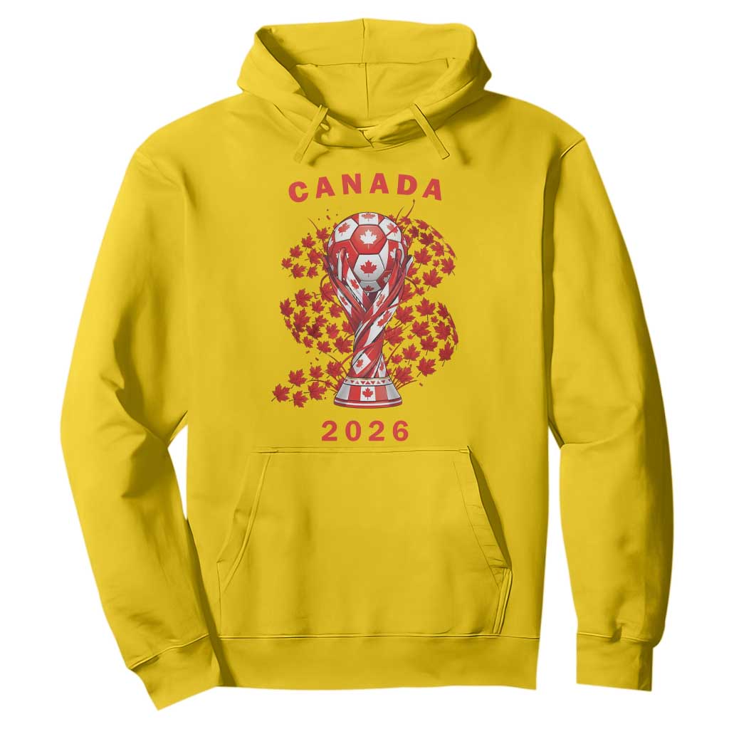 Proud Canada National Soccer Fan 2026 Patriotic Gift Hoodie TS12 Daisy Print Your Wear