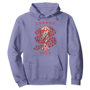 Proud Canada National Soccer Fan 2026 Patriotic Gift Hoodie TS12 Violet Print Your Wear