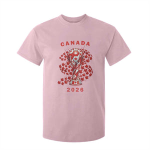Proud Canada National Soccer Fan 2026 Patriotic Gift T Shirt For Kid TS12 Light Pink Print Your Wear