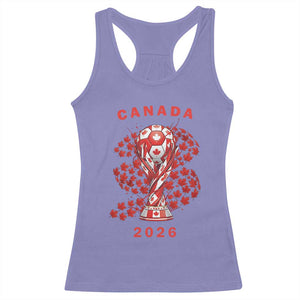 Proud Canada National Soccer Fan 2026 Patriotic Gift Racerback Tank Top TS12 Violet Print Your Wear