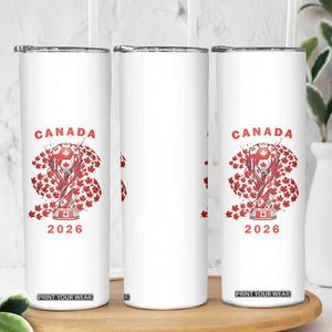 Proud Canada National Soccer Fan 2026 Patriotic Gift Skinny Tumbler TS12 Print Your Wear