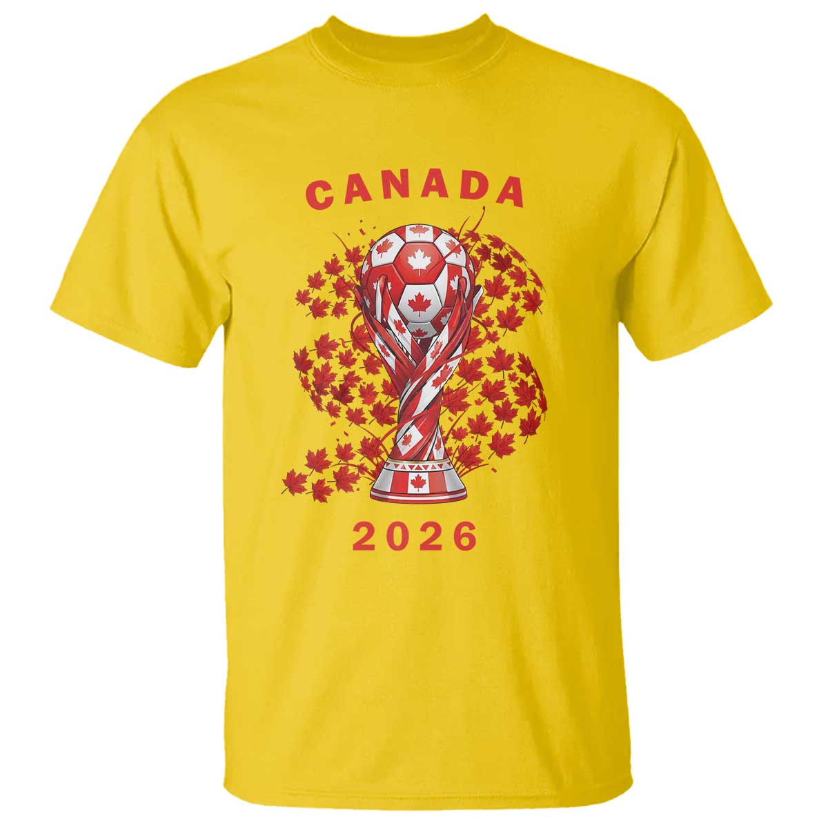 Proud Canada National Soccer Fan 2026 T Shirt - Patriotic Canadian Football Gift Tee TS12 Daisy Print Your Wear
