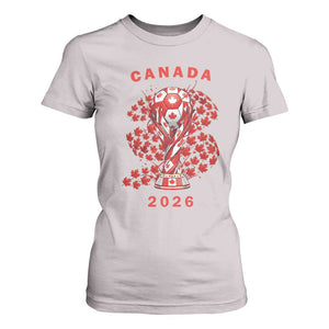Proud Canada National Soccer Fan 2026 Patriotic Gift T Shirt For Women TS12 Ice Gray Print Your Wear