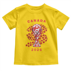 Proud Canada National Soccer Fan 2026 Patriotic Gift Toddler T Shirt TS12 Daisy Print Your Wear