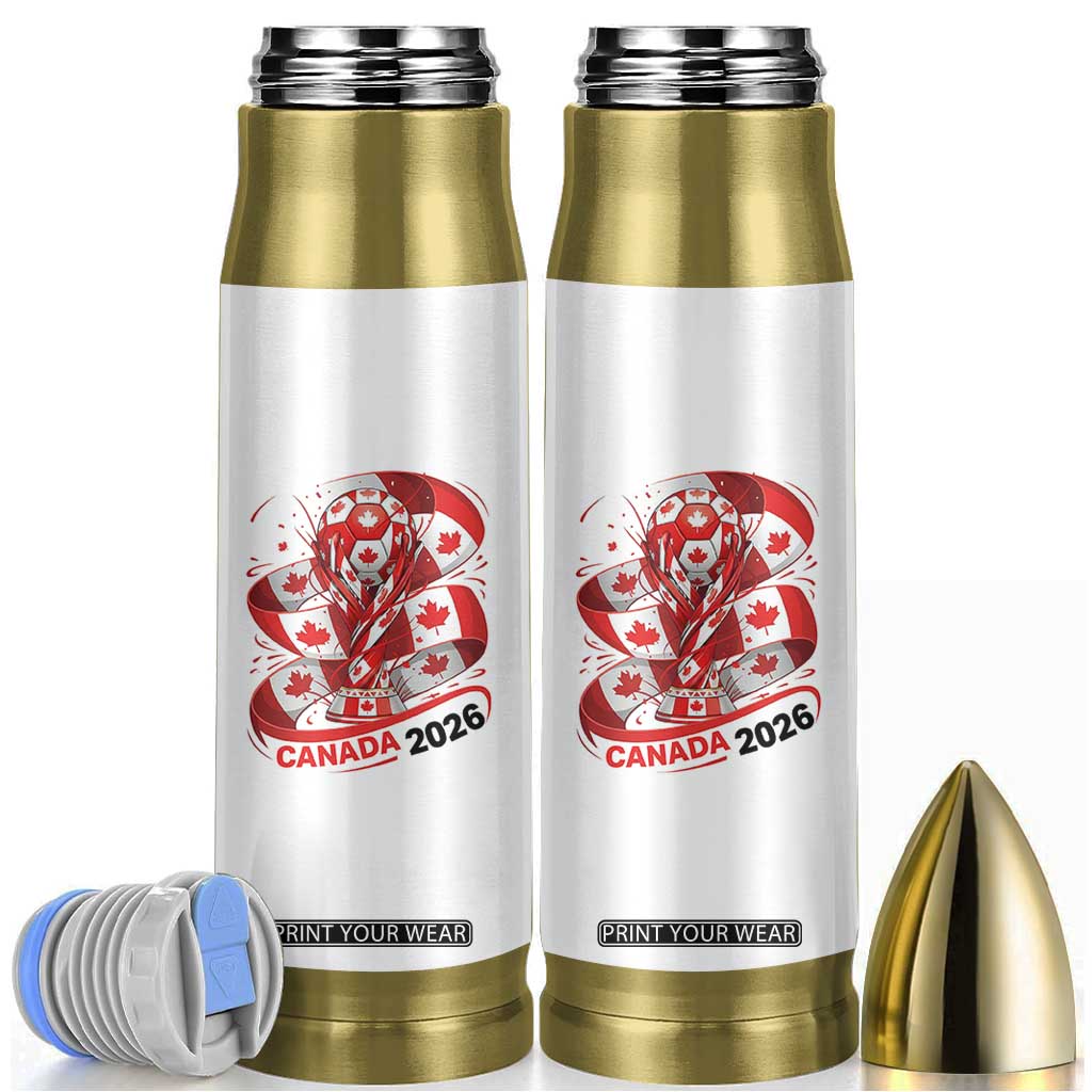 Canada Soccer Fan Bullet Tumbler International Football Lover Gift TS12 White Print Your Wear