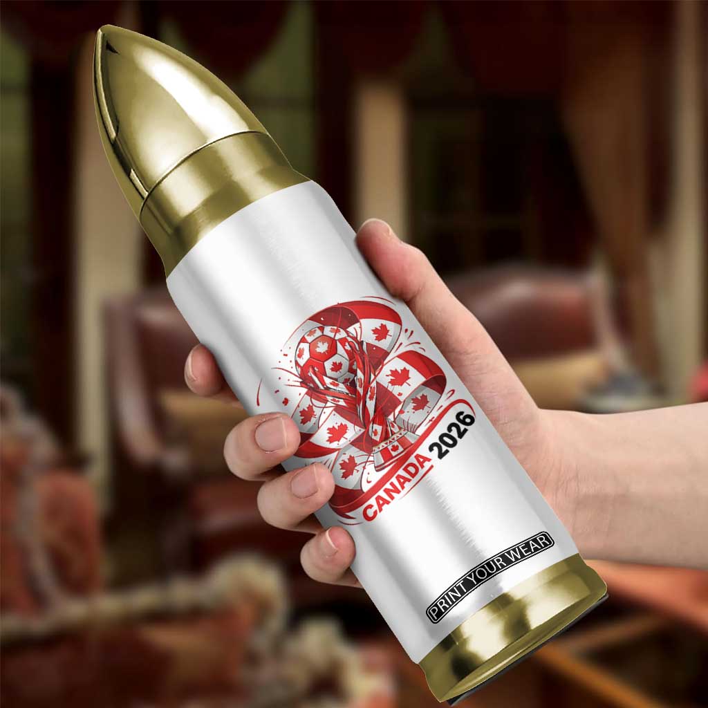 Canada Soccer Fan Bullet Tumbler International Football Lover Gift TS12 Print Your Wear