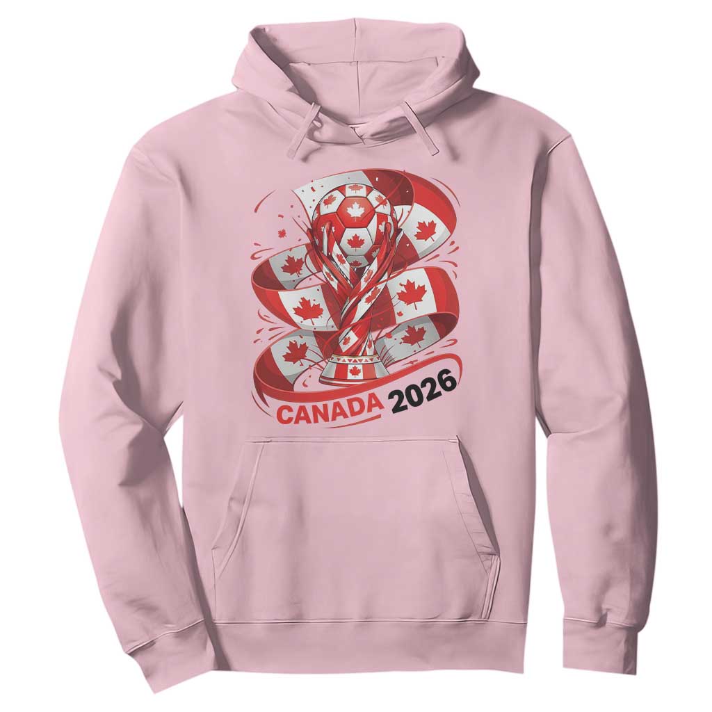 Canada Soccer Fan Hoodie International Football Lover Gift TS12 Light Pink Print Your Wear