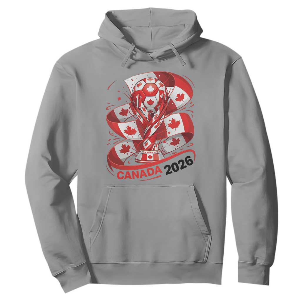 Canada Soccer Fan Hoodie International Football Lover Gift TS12 Sport Gray Print Your Wear