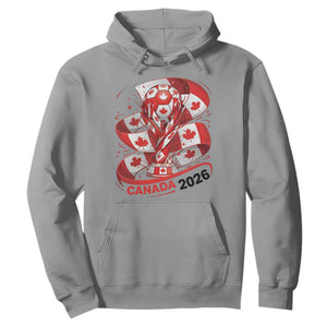 Canada Soccer Fan Hoodie International Football Lover Gift TS12 Sport Gray Print Your Wear