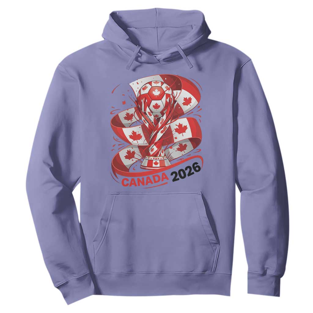 Canada Soccer Fan Hoodie International Football Lover Gift TS12 Violet Print Your Wear