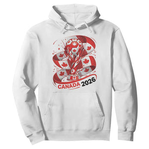 Canada Soccer Fan Hoodie International Football Lover Gift TS12 White Print Your Wear