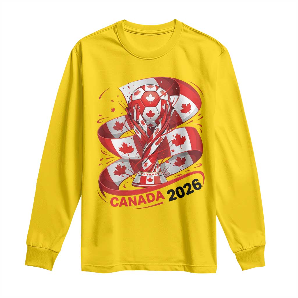 Canada Soccer Fan Long Sleeve Shirt International Football Lover Gift TS12 Daisy Print Your Wear