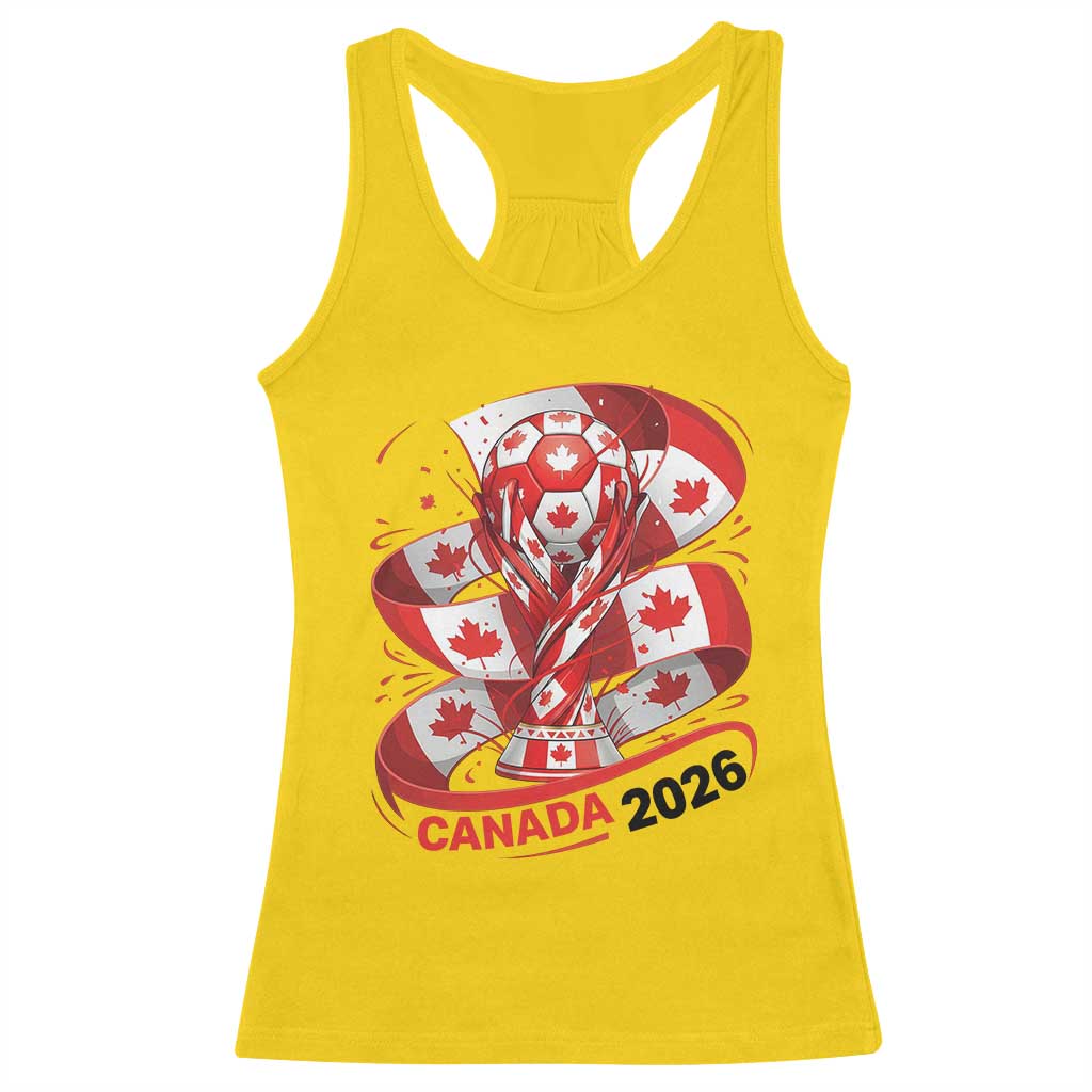 Canada Soccer Fan Racerback Tank Top International Football Lover Gift TS12 Daisy Print Your Wear