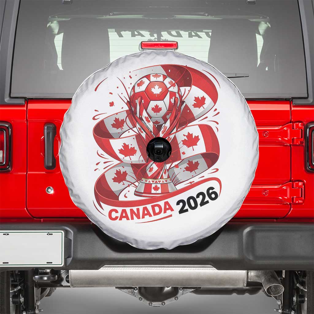 Canada Soccer Fan Spare Tire Cover International Football Lover Gift TS12 White Print Your Wear