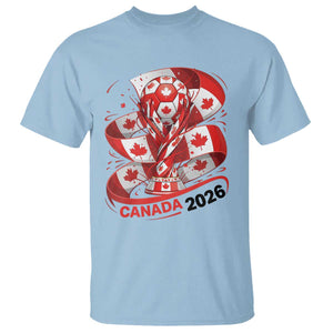 Canada Soccer Fan T Shirt International Football Lover Gift TS12 Light Blue Print Your Wear