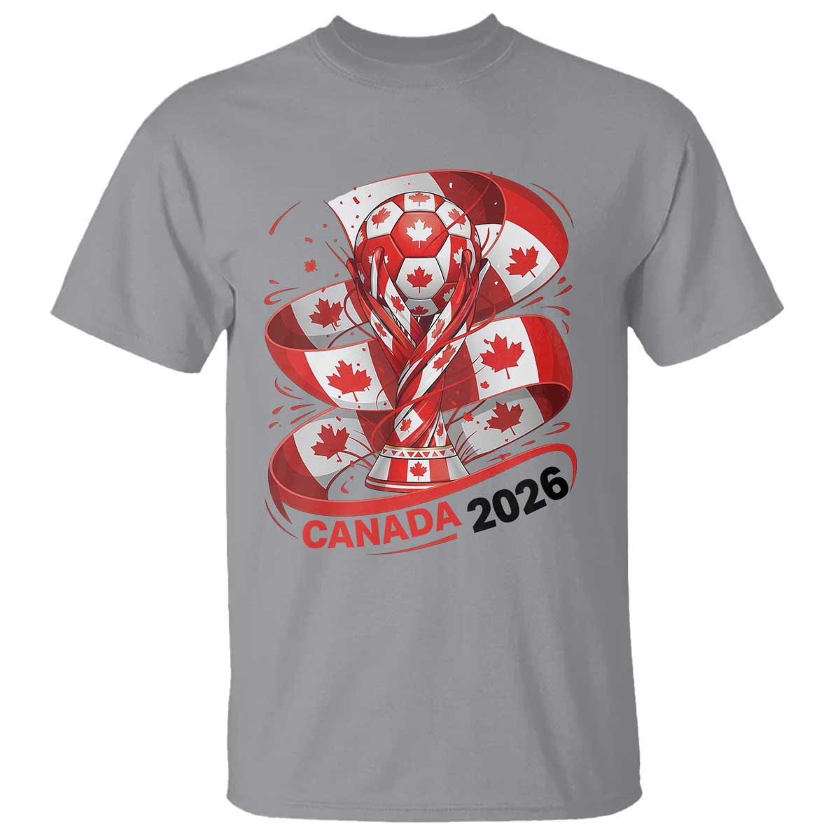 Canada Soccer Fan T Shirt International Football Lover Gift TS12 Sport Gray Print Your Wear