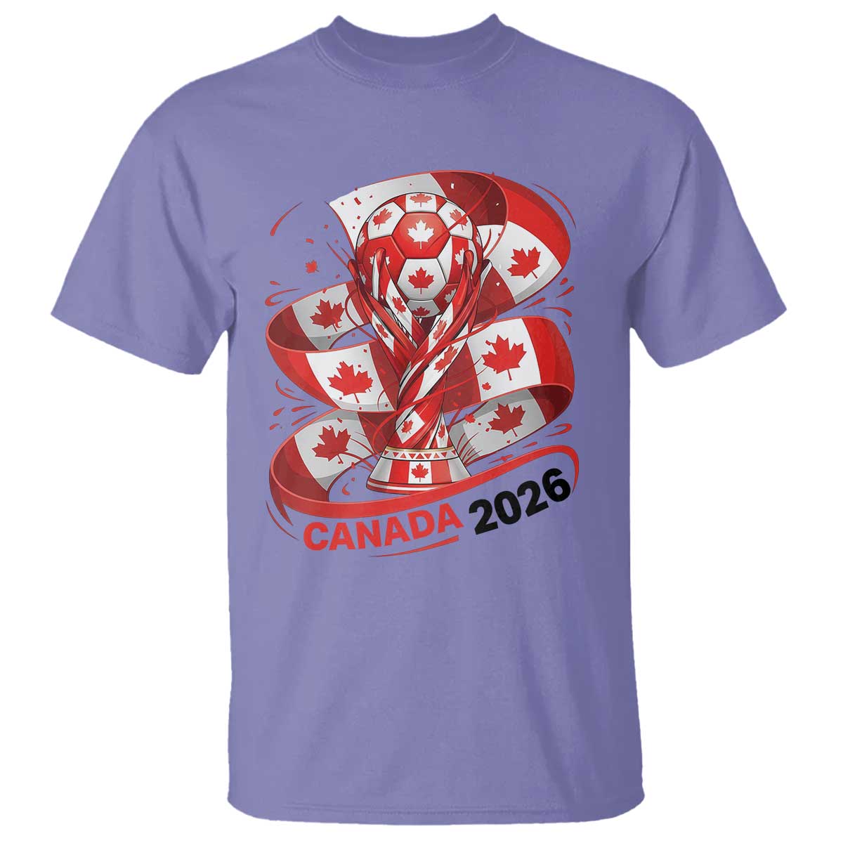 Canada Soccer Fan T Shirt International Football Lover Gift TS12 Violet Print Your Wear