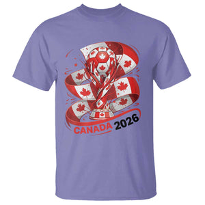 Canada Soccer Fan T Shirt International Football Lover Gift TS12 Violet Print Your Wear