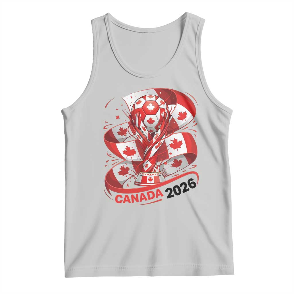 Canada Soccer Fan Tank Top International Football Lover Gift TS12 Ash Print Your Wear