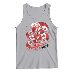 Canada Soccer Fan Tank Top International Football Lover Gift TS12 Athletic Heather Print Your Wear