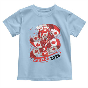 Canada Soccer Fan Toddler T Shirt International Football Lover Gift TS12 Light Blue Print Your Wear