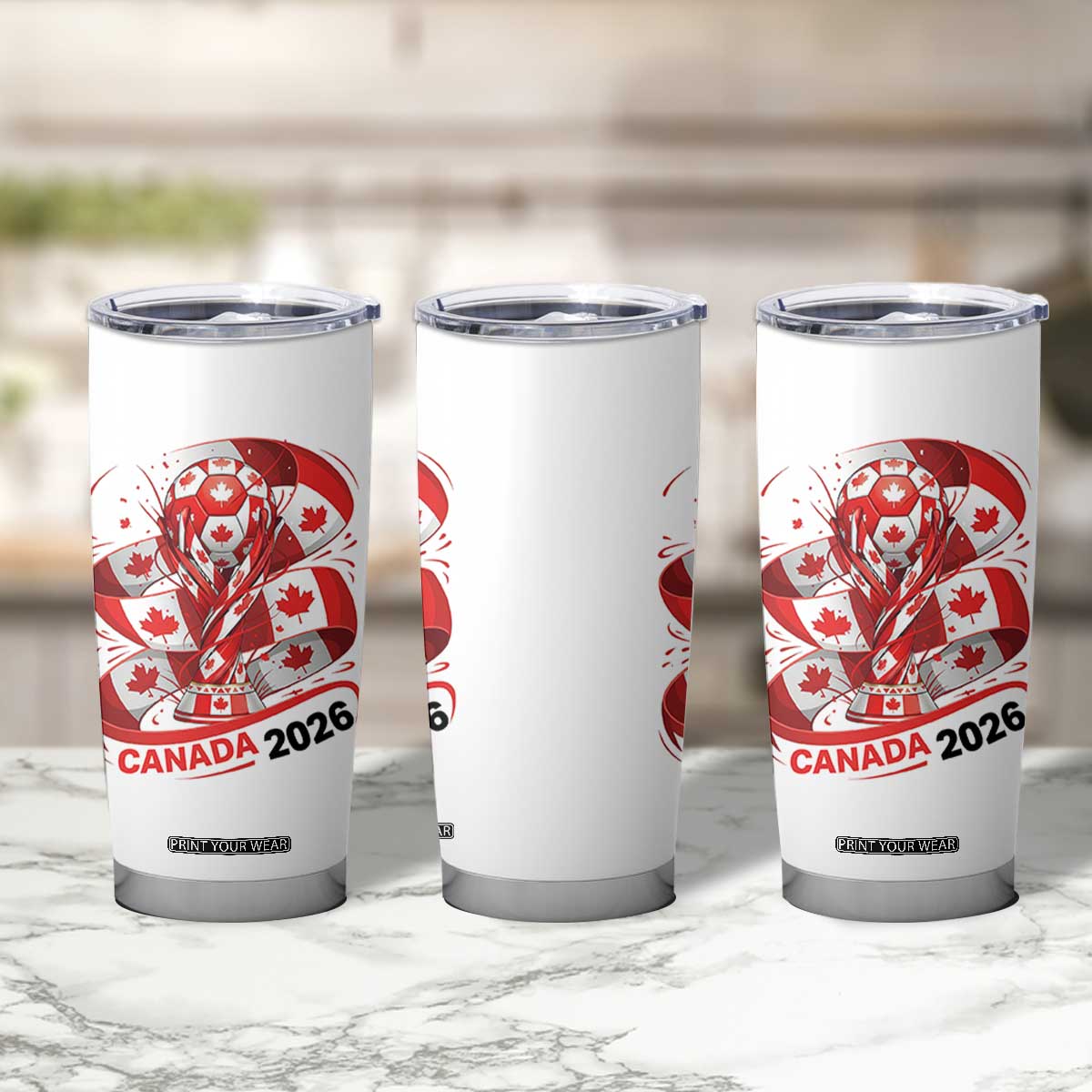 Canada Soccer Fan Tumbler Cup International Football Lover Gift TS12 Print Your Wear