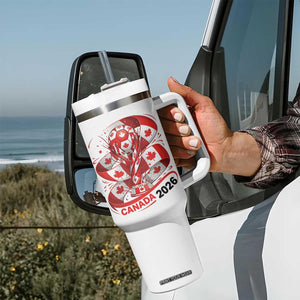 Canada Soccer Fan Tumbler With Handle International Football Lover Gift TS12 Print Your Wear