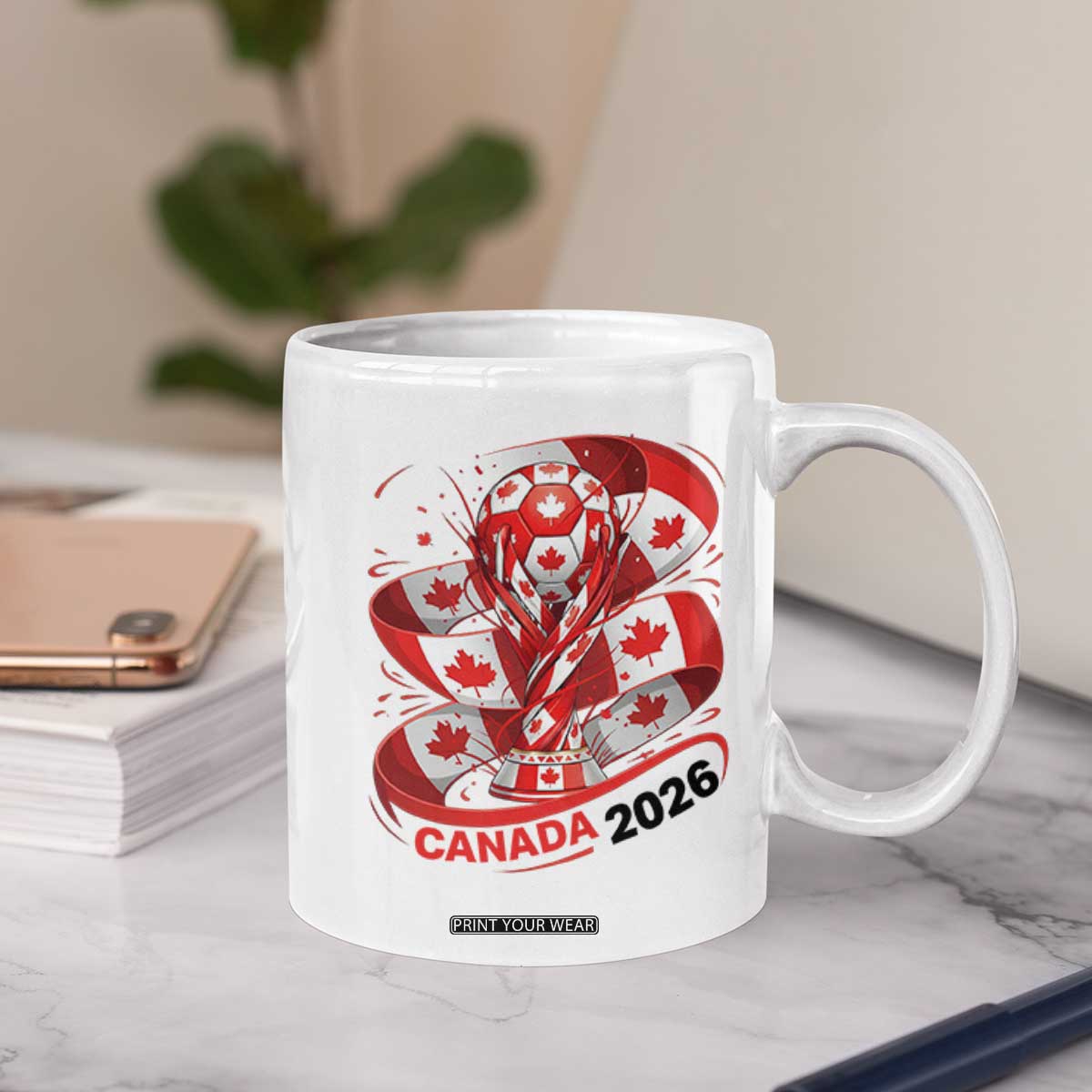 Canada Soccer Fan Coffee Mug International Football Lover Gift TS12 Print Your Wear
