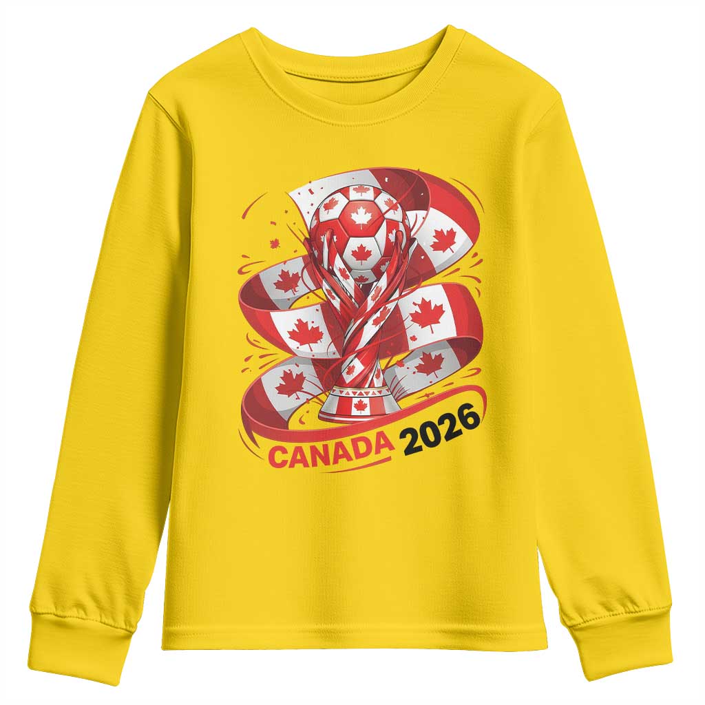 Canada Soccer Fan Youth Sweatshirt International Football Lover Gift TS12 Daisy Print Your Wear