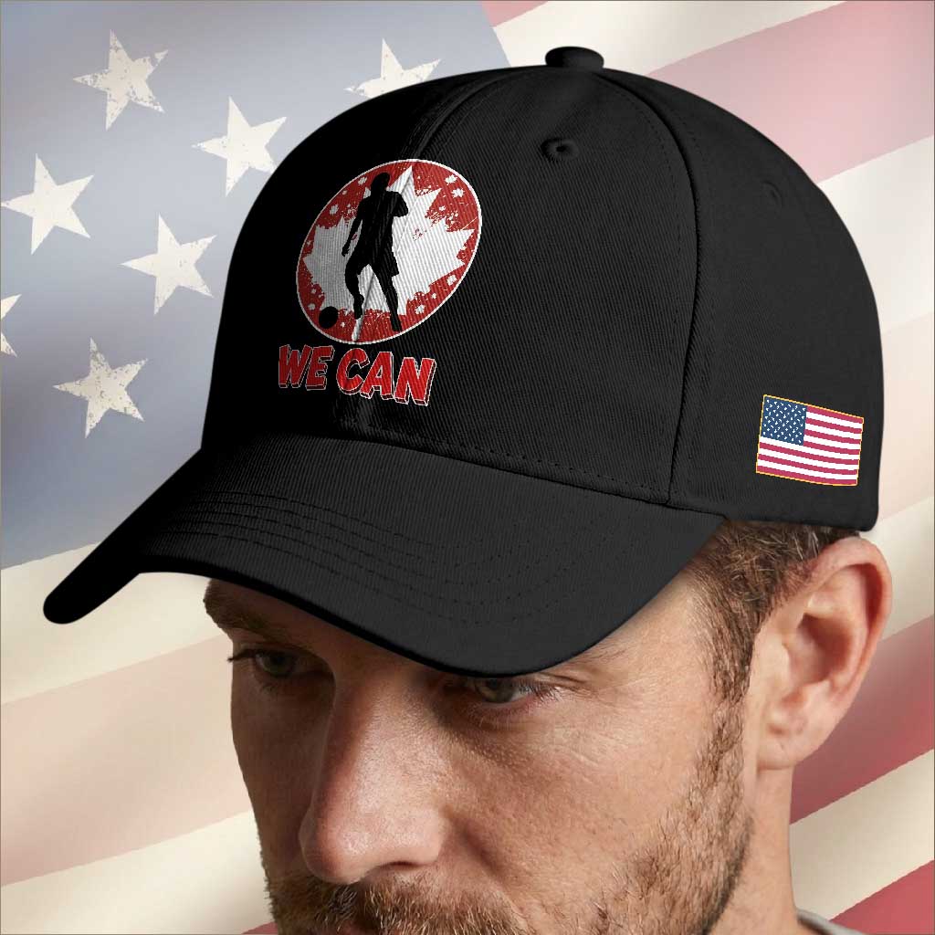 We Can Canada Soccer Baseball Cap Canadian Football Fan Pride TS12 Print Your Wear
