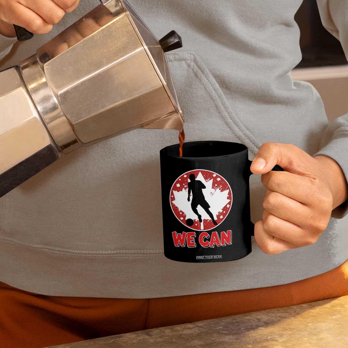 We Can Canada Soccer Coffee Mug Canadian Football Fan Pride TS12 Print Your Wear