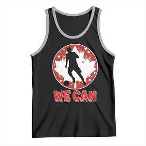 We Can Canada Soccer Tank Top Canadian Football Fan Pride TS12 Black Athletic Heather Print Your Wear