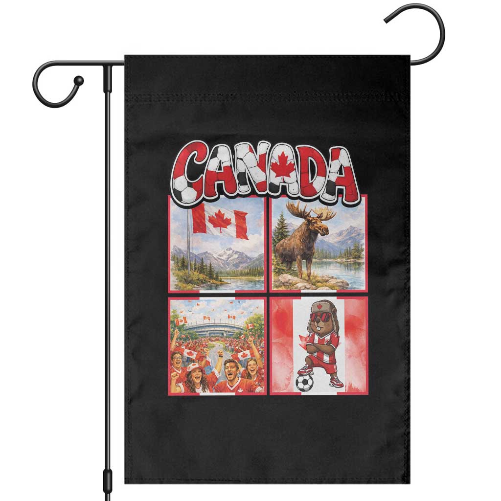 Proud Canada National Soccer Fan 2026 Gift Garden Flag TS12 Black Print Your Wear