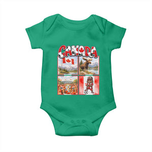 Proud Canada National Soccer Fan 2026 Gift Baby Onesie TS12 Irish Green Print Your Wear