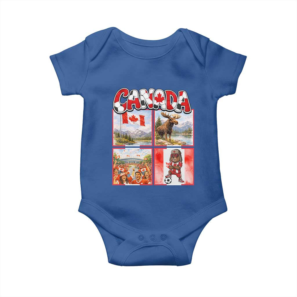 Proud Canada National Soccer Fan 2026 Gift Baby Onesie TS12 Royal Blue Print Your Wear