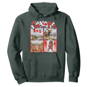 Proud Canada National Soccer Fan 2026 Gift Hoodie TS12 Dark Forest Green Print Your Wear