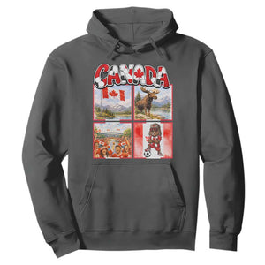 Proud Canada National Soccer Fan 2026 Gift Hoodie TS12 Dark Heather Print Your Wear