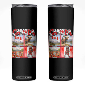 Proud Canada National Soccer Fan 2026 Gift Skinny Tumbler TS12 Black Print Your Wear