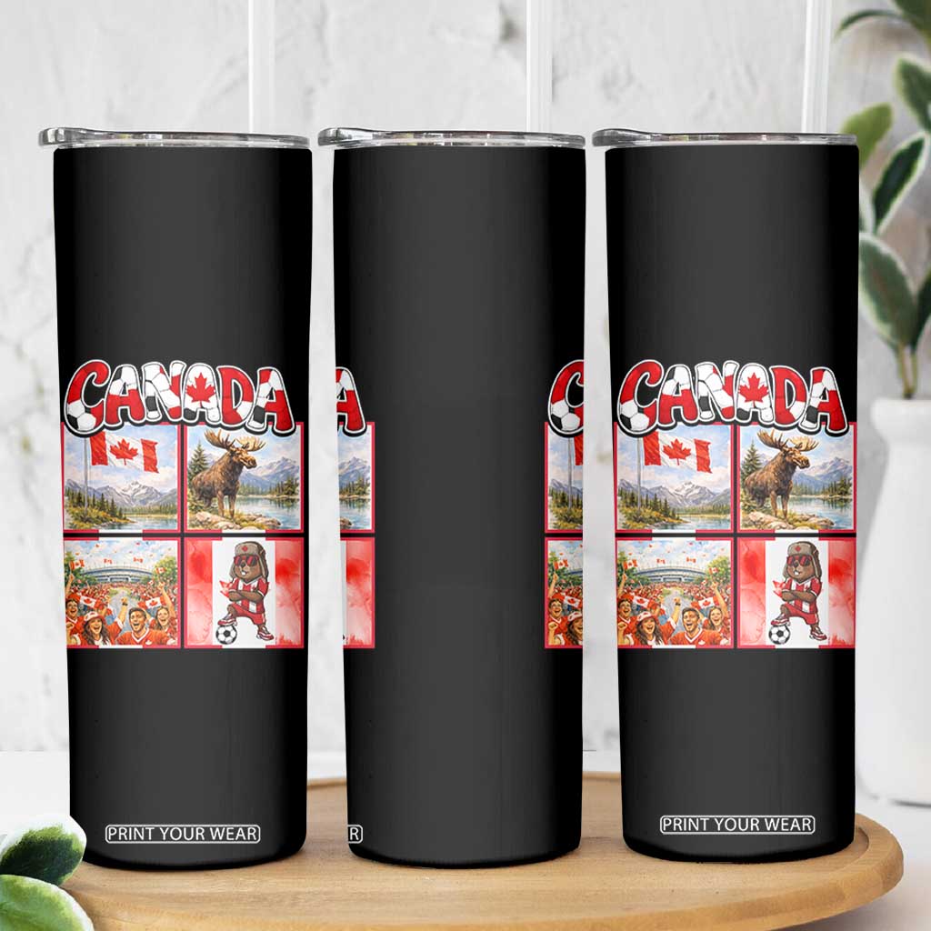 Proud Canada National Soccer Fan 2026 Gift Skinny Tumbler TS12 Print Your Wear