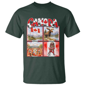 Proud Canada National Soccer Fan 2026 Gift T Shirt TS12 Dark Forest Green Print Your Wear