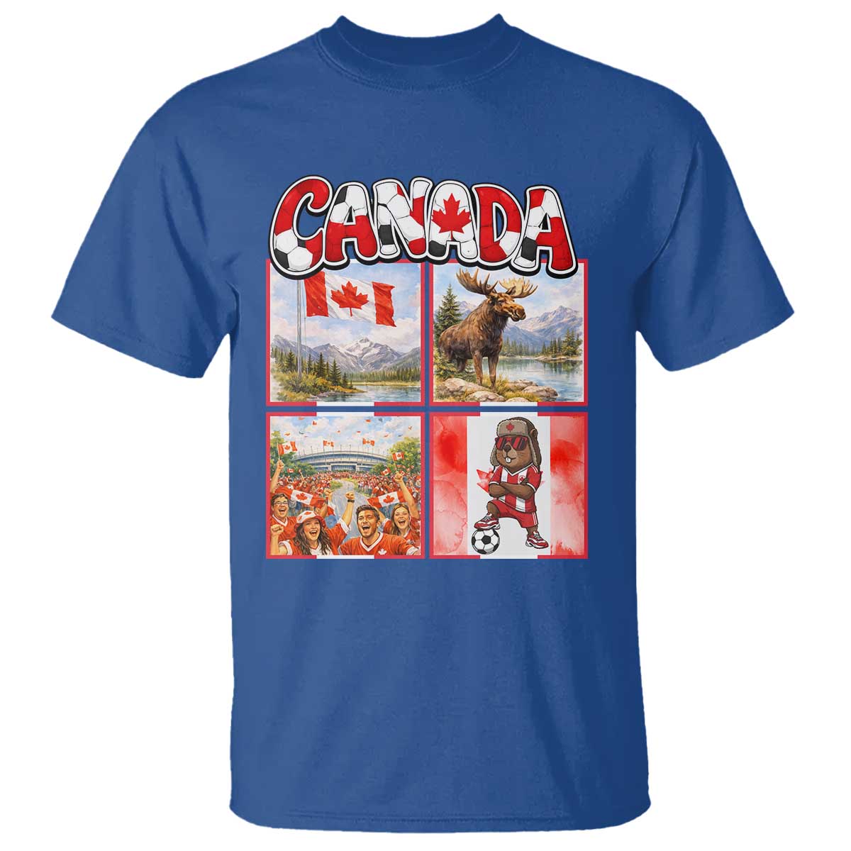 Proud Canada National Soccer Fan 2026 Gift T Shirt TS12 Royal Blue Print Your Wear