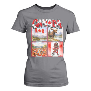 Proud Canada National Soccer Fan 2026 Gift T Shirt For Women TS12 Charcoal Print Your Wear