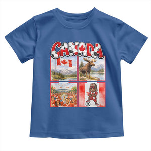 Proud Canada National Soccer Fan 2026 Gift Toddler T Shirt TS12 Royal Blue Print Your Wear