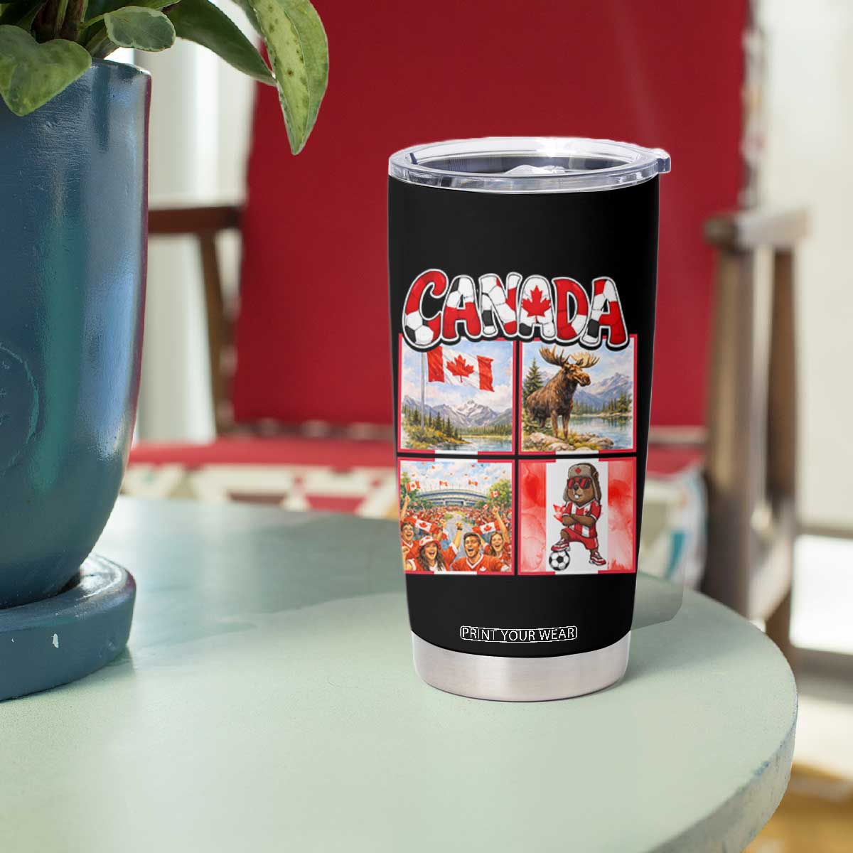 Proud Canada National Soccer Fan 2026 Gift Tumbler Cup TS12 Print Your Wear
