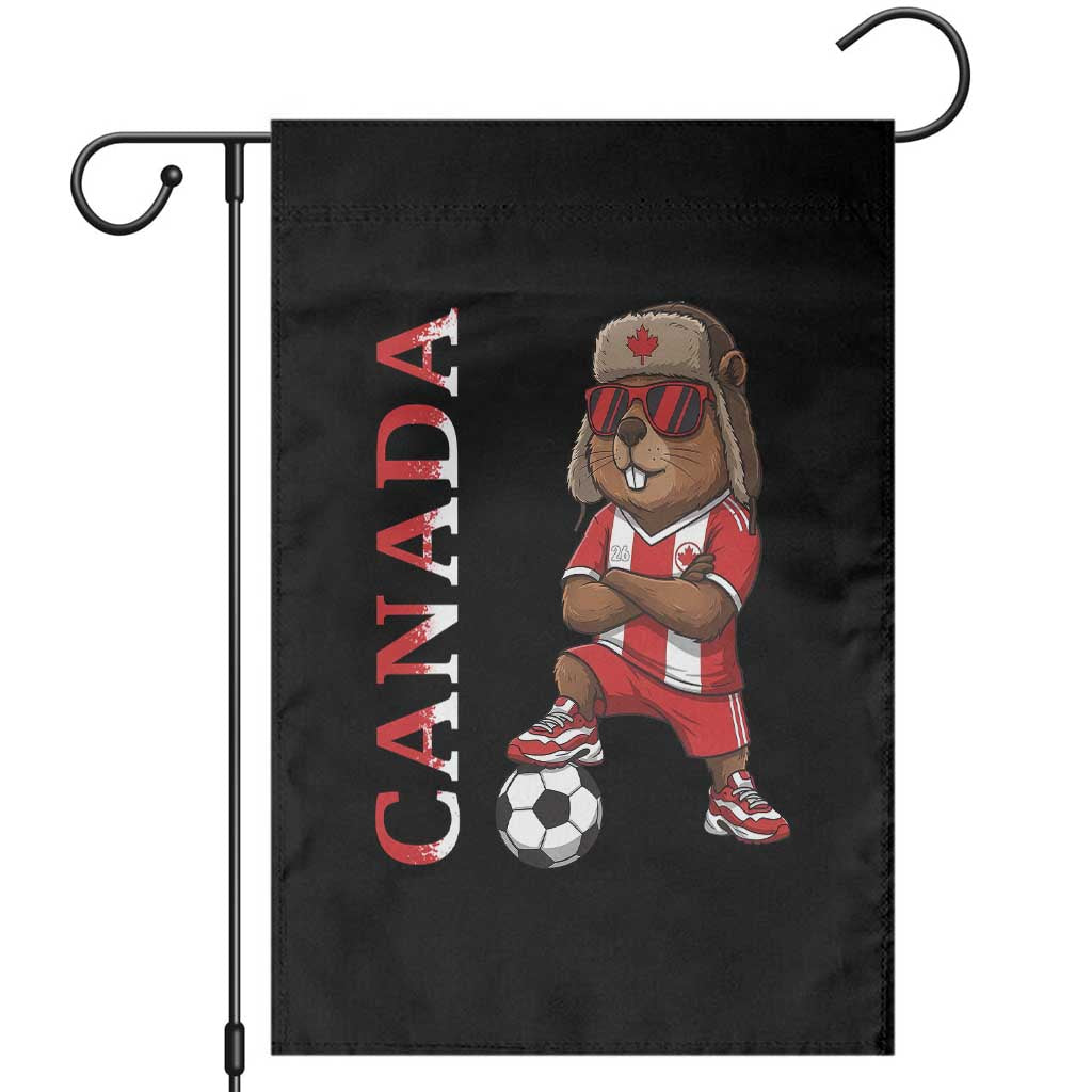 Proud Canada Soccer Beaver Garden Flag Funny Football Fan Gift TS12 Black Print Your Wear